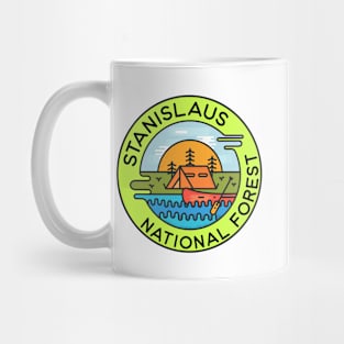 Stanislaus National Forest California Camping Canoe Mug